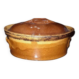 Vintage terracotta terrine with lid