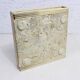 Travertine and brass ashtray
