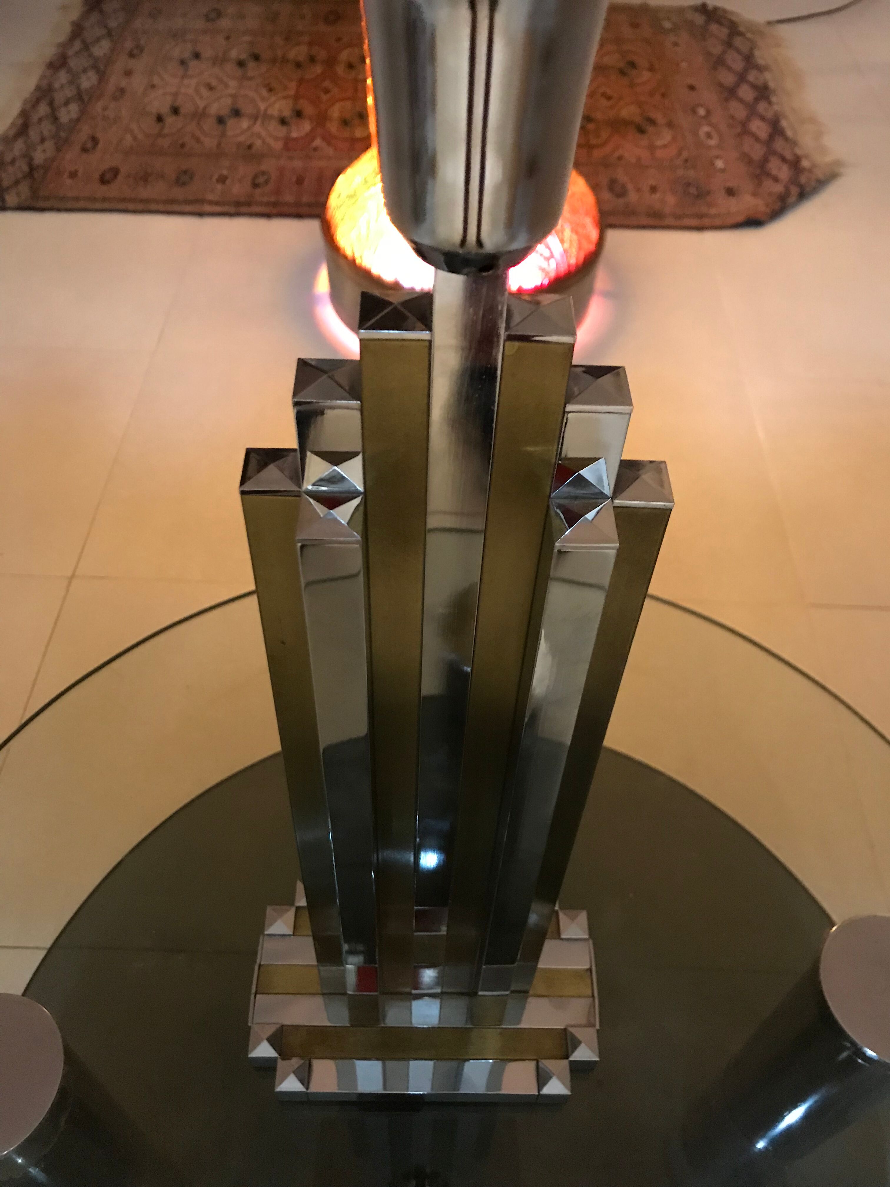 Romeo Rega table lamp bicolor 60 cm hight 1970