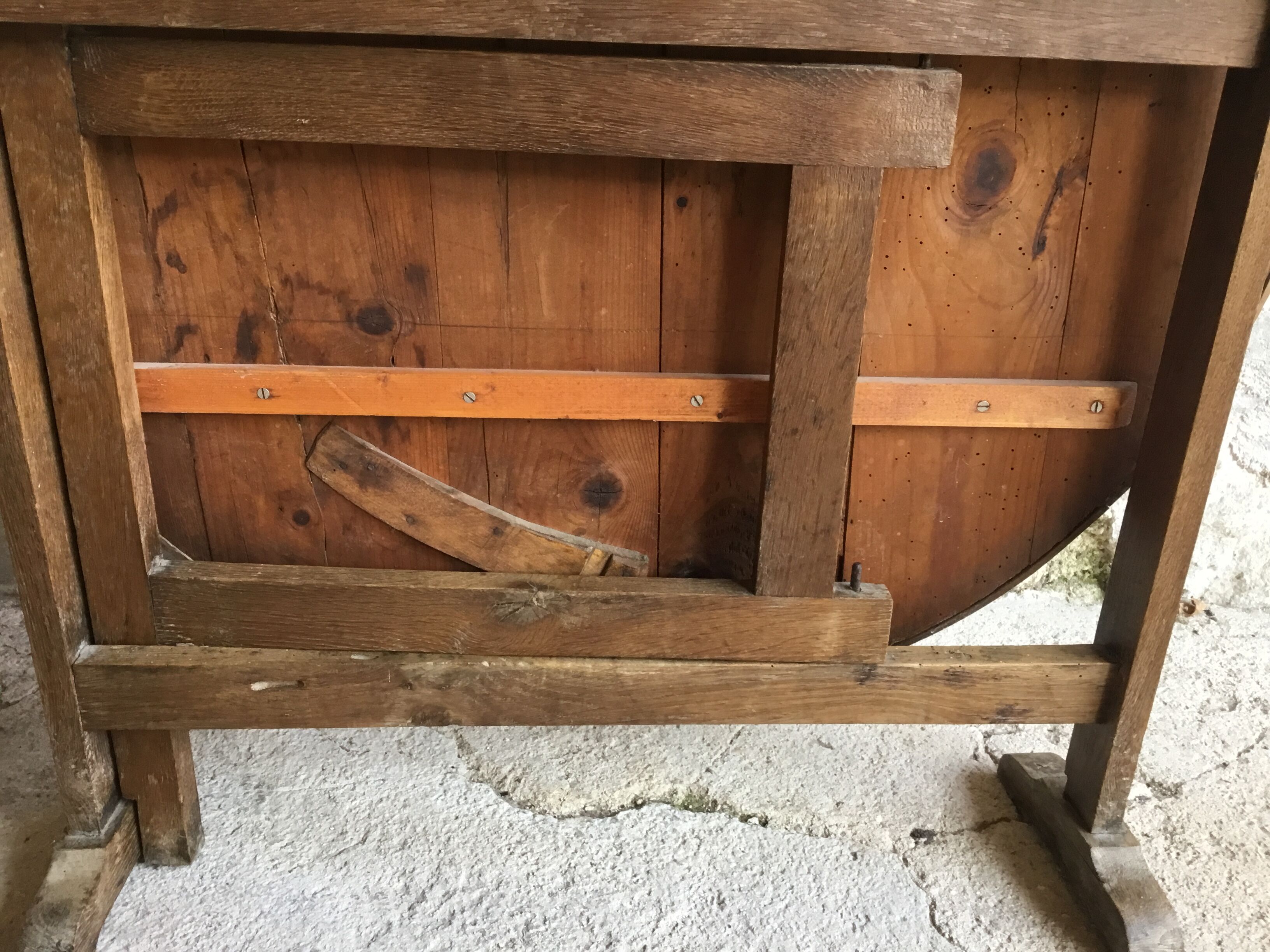 Foldable winegrower's table - late nineteenth early twentieth
