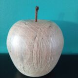 Turned wooden apple