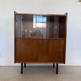 Buffet vaisselier vintage placage chêne