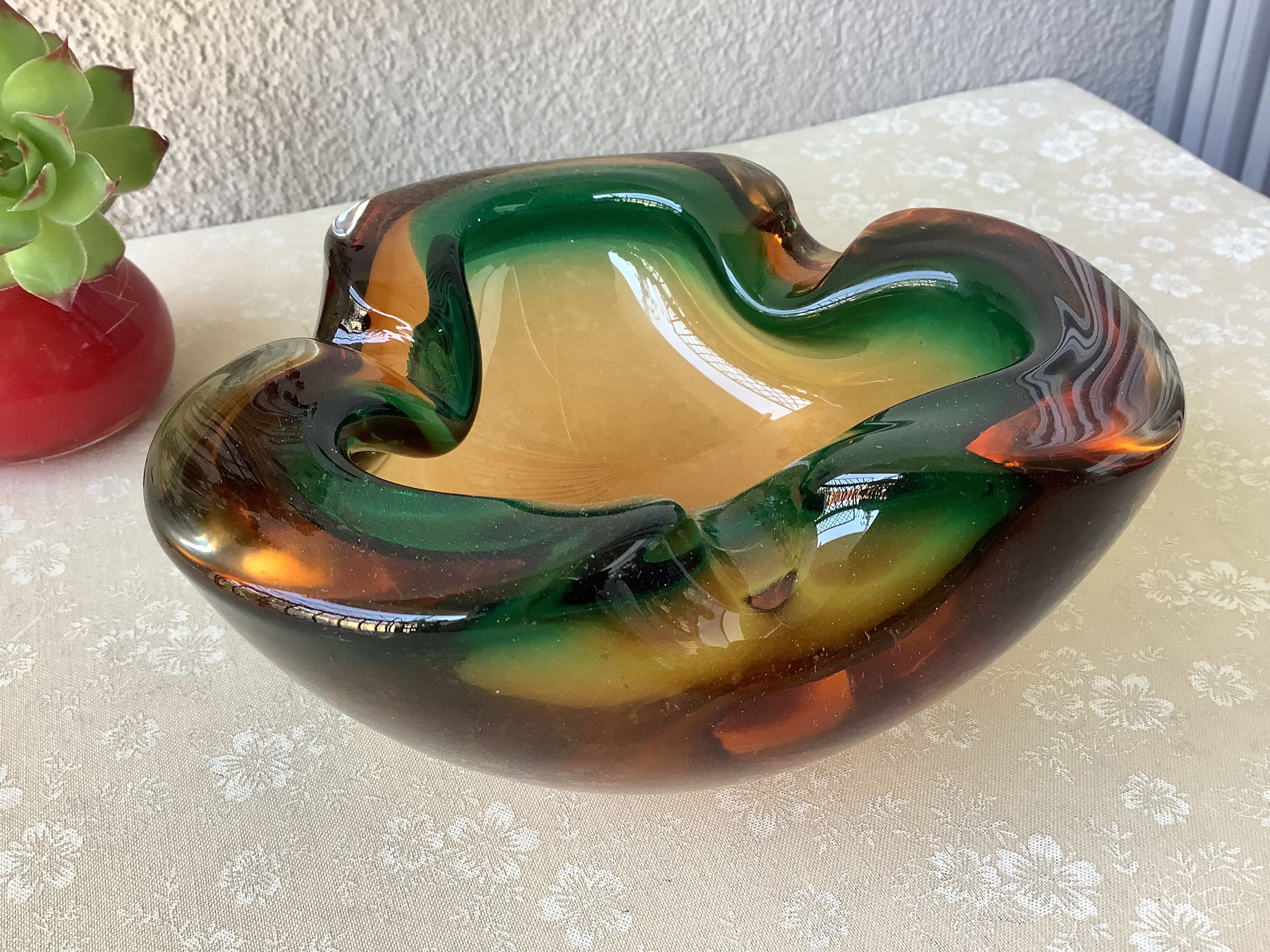 Vintage Murano Sommerso ashtray