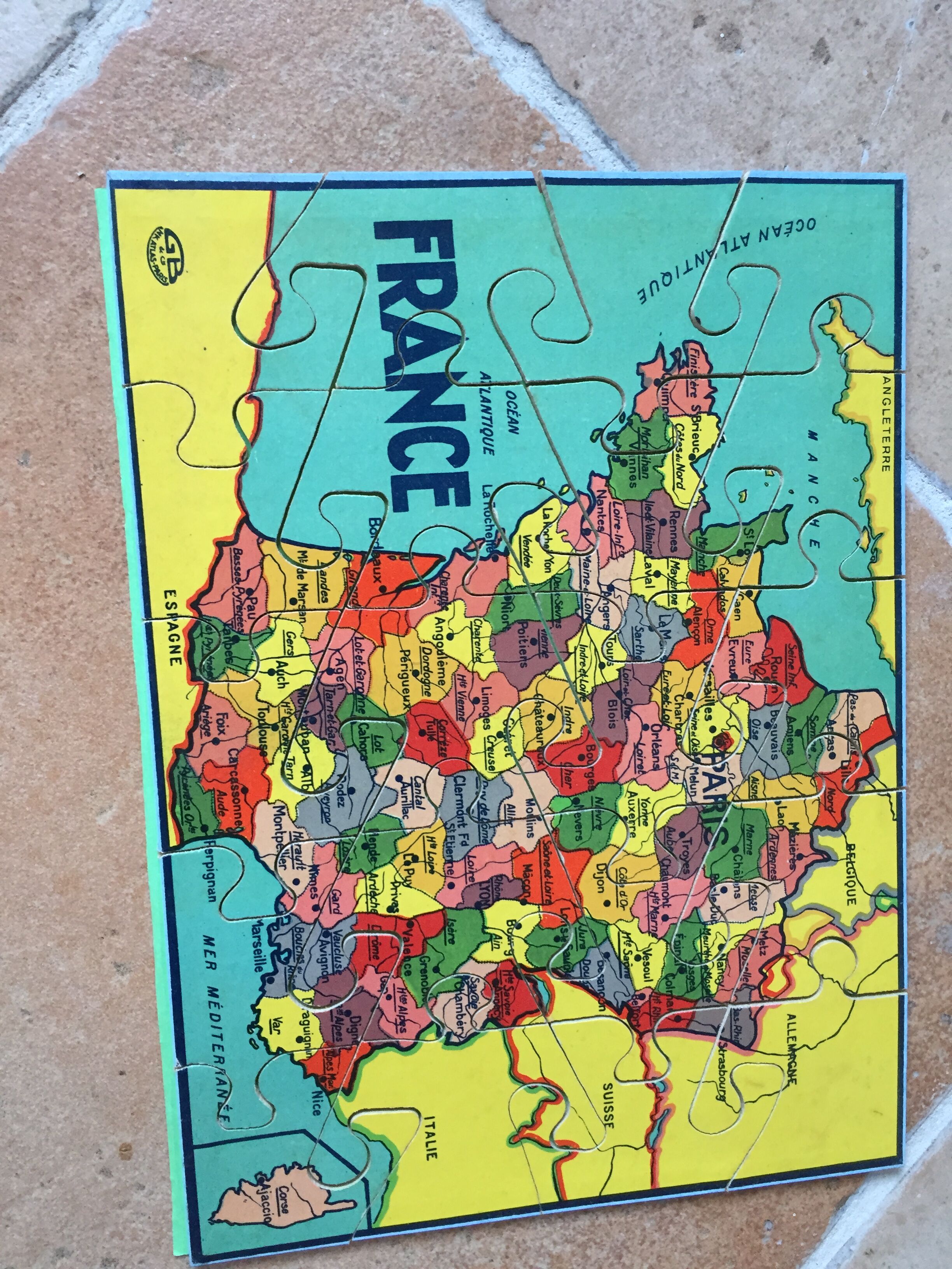 Ancient game of six educational puzzles entitled Patience Game