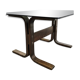 Table d'appoint en verre Siesta des années 70