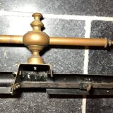 Barre de cheminée /Pare-feu / Ornement de Cheminée, Parure en Laiton ou Bronze Ancien