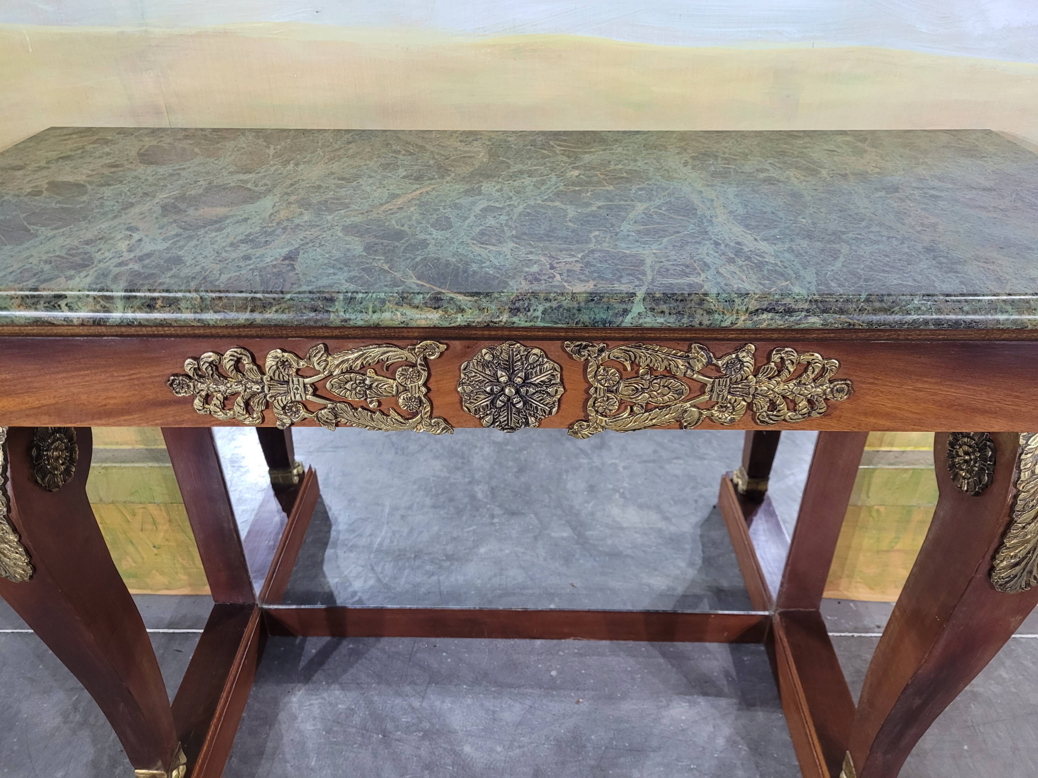 Napoleon III style mahogany console table
