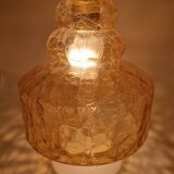 Amber glass pendant light