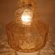 Amber glass pendant light