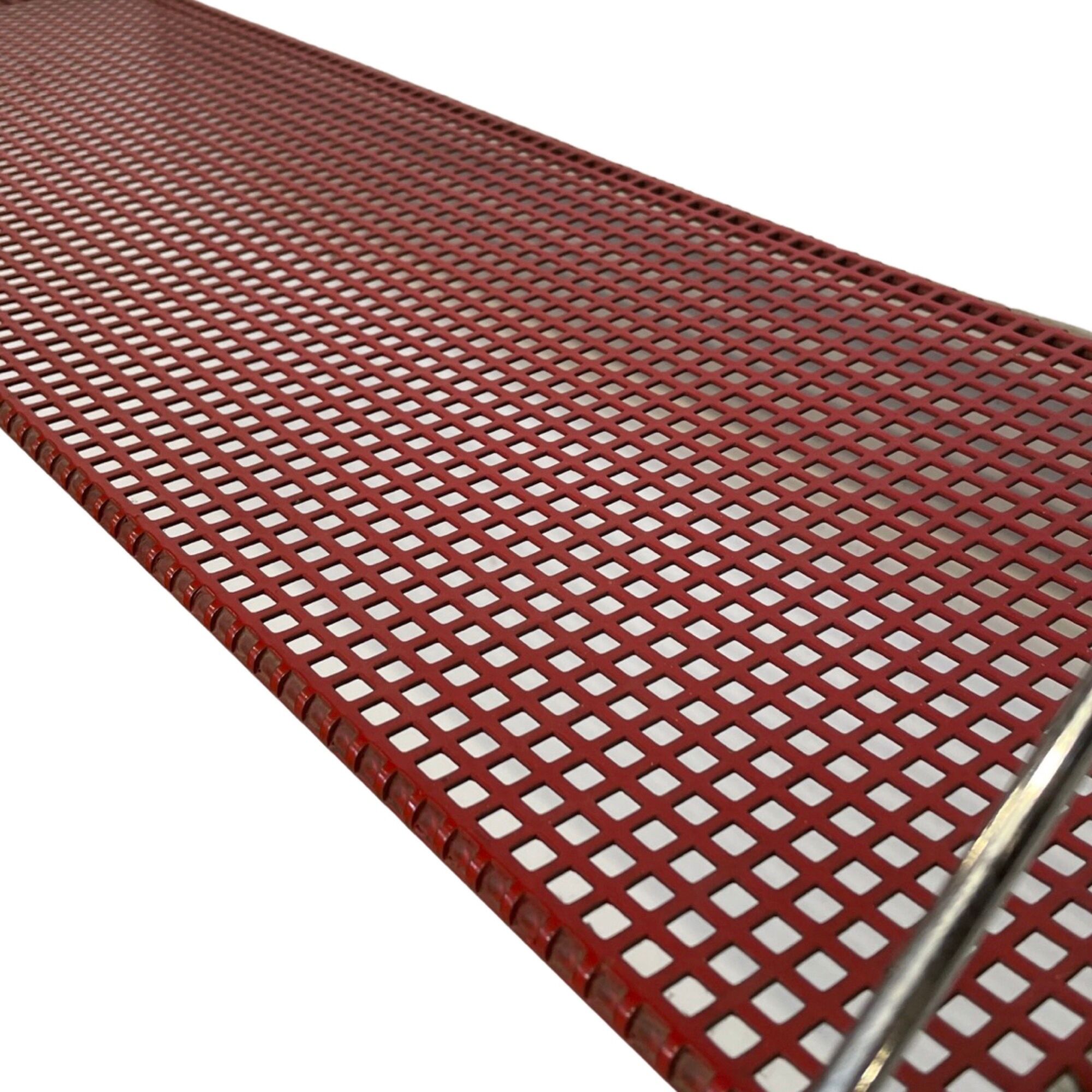 Wall rack 0  Pilastro by Tjerk Reijenga red perforated red wall rack 1960