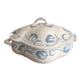 Antique Tircis Soup Tureen Sarreguemines Utzschneider & Cie Art Nouveau Earthenware