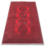 Handwoven Red Rug Traditional Ziegler Carpet- 105x190cm