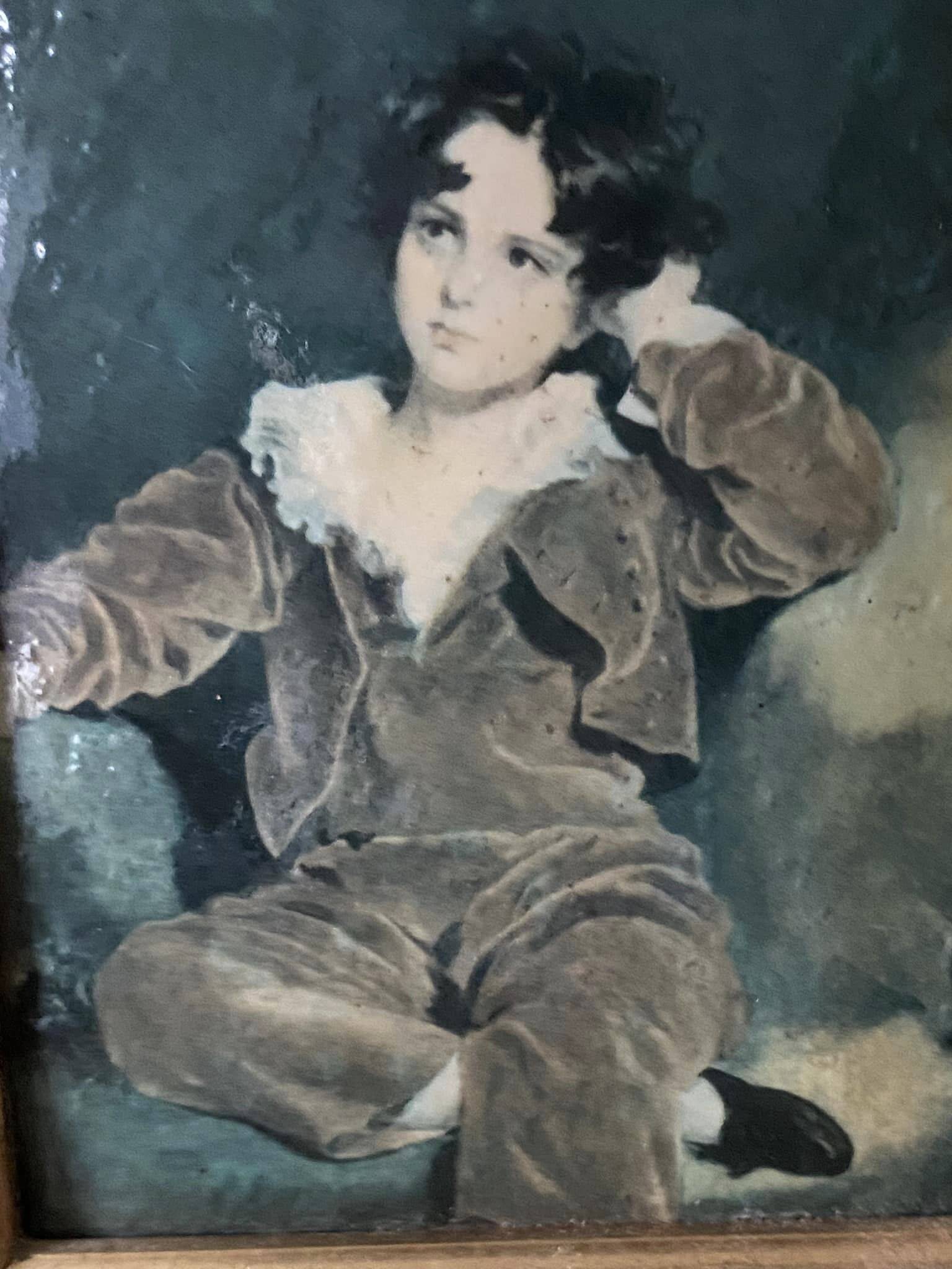 Painting portrait of a child (Miss Murray), reproduction of "Sir Thomas Lawrence"
