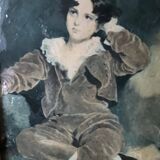 Painting portrait of a child (Miss Murray), reproduction of "Sir Thomas Lawrence"