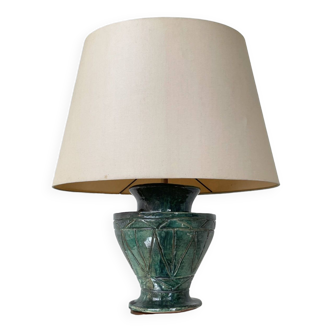 Green ceramic lamp