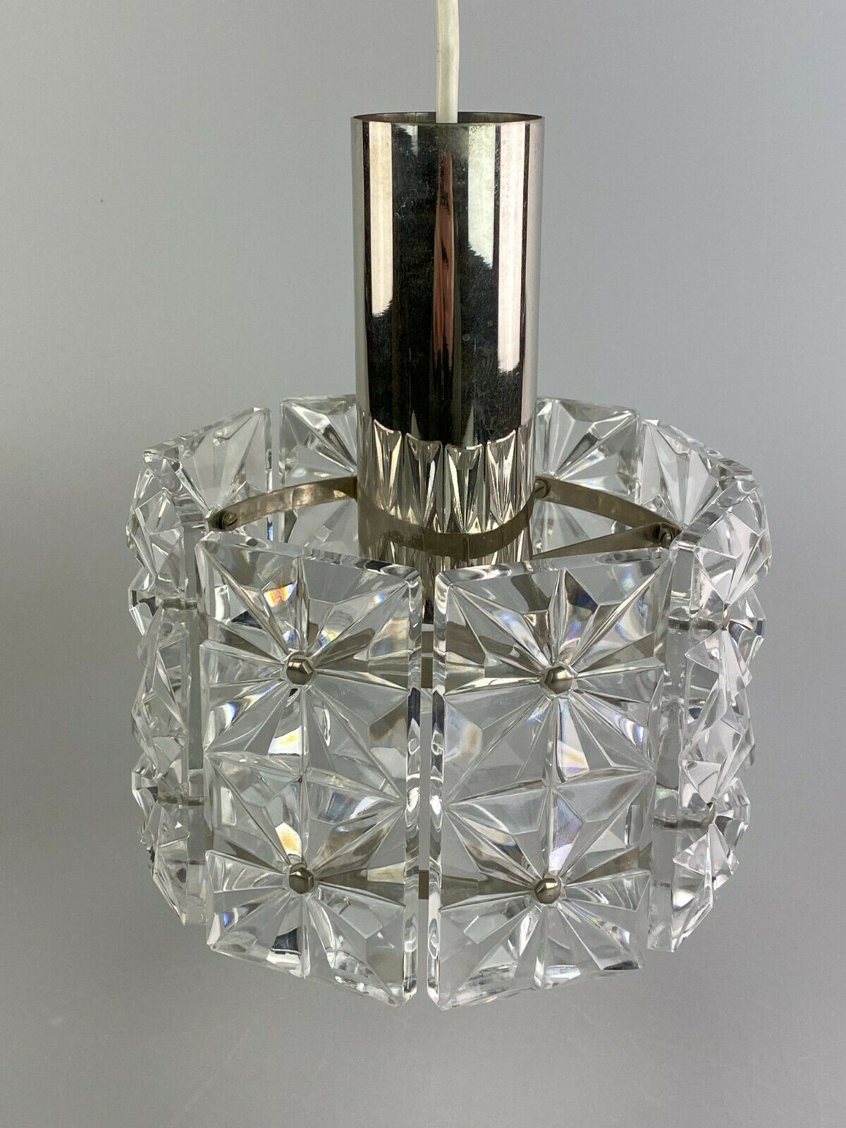 60s 70s ceiling lamp glass lamp light Kinkeldey Space Age 60s 70s
