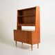 Teak bookcase with writing desk, Scandinavian production, 1960s