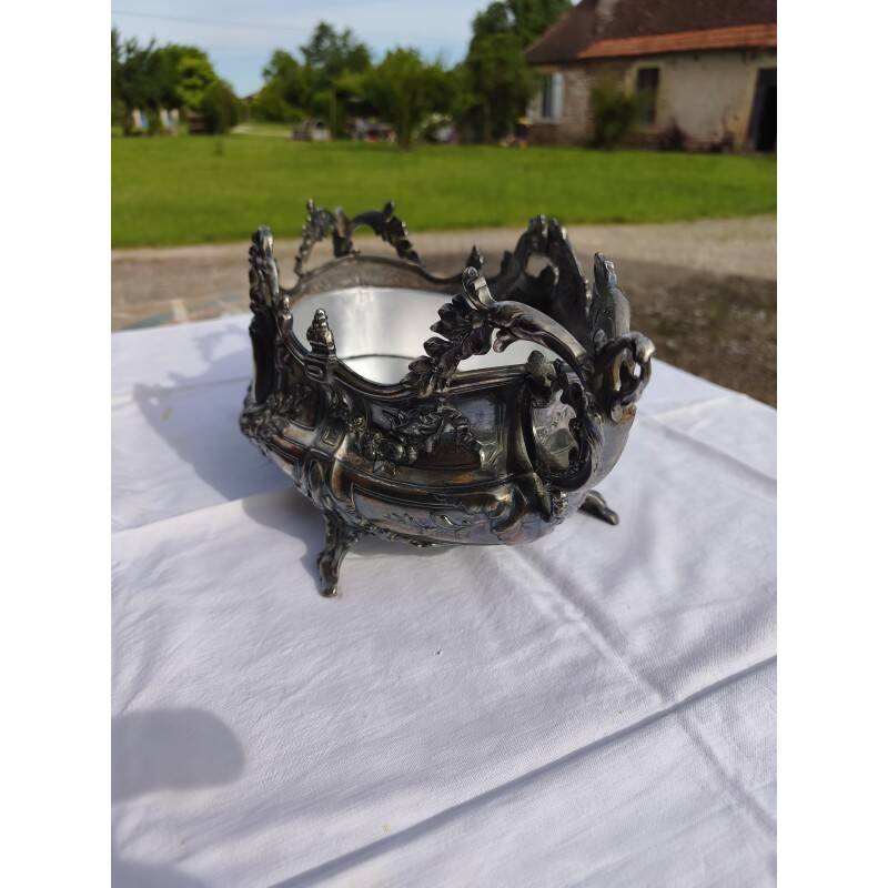 Silver-plated planter