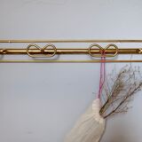 Patère en métal doré des années 50