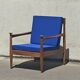 Pair of scandinavian armchairs 50s solid teak