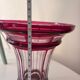 Baccarat vase in dark pink crystal