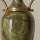 Vintage onyx and pewter amphora
