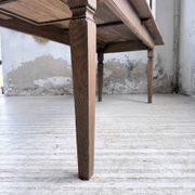 Solid oak farmhouse table with extensions (190-280cm) 1950