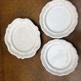 3 signed moustier plates