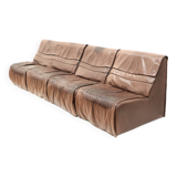 Vintage modular sofa with 4 elements from De Sede made in the 1970s