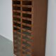 Vintage Dutch oak haberdashery shop cabinet, 1930s