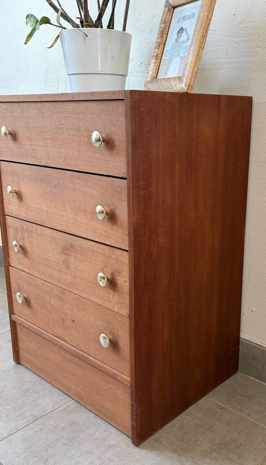 Vintage 1960s chest of drawers / chiffonnier