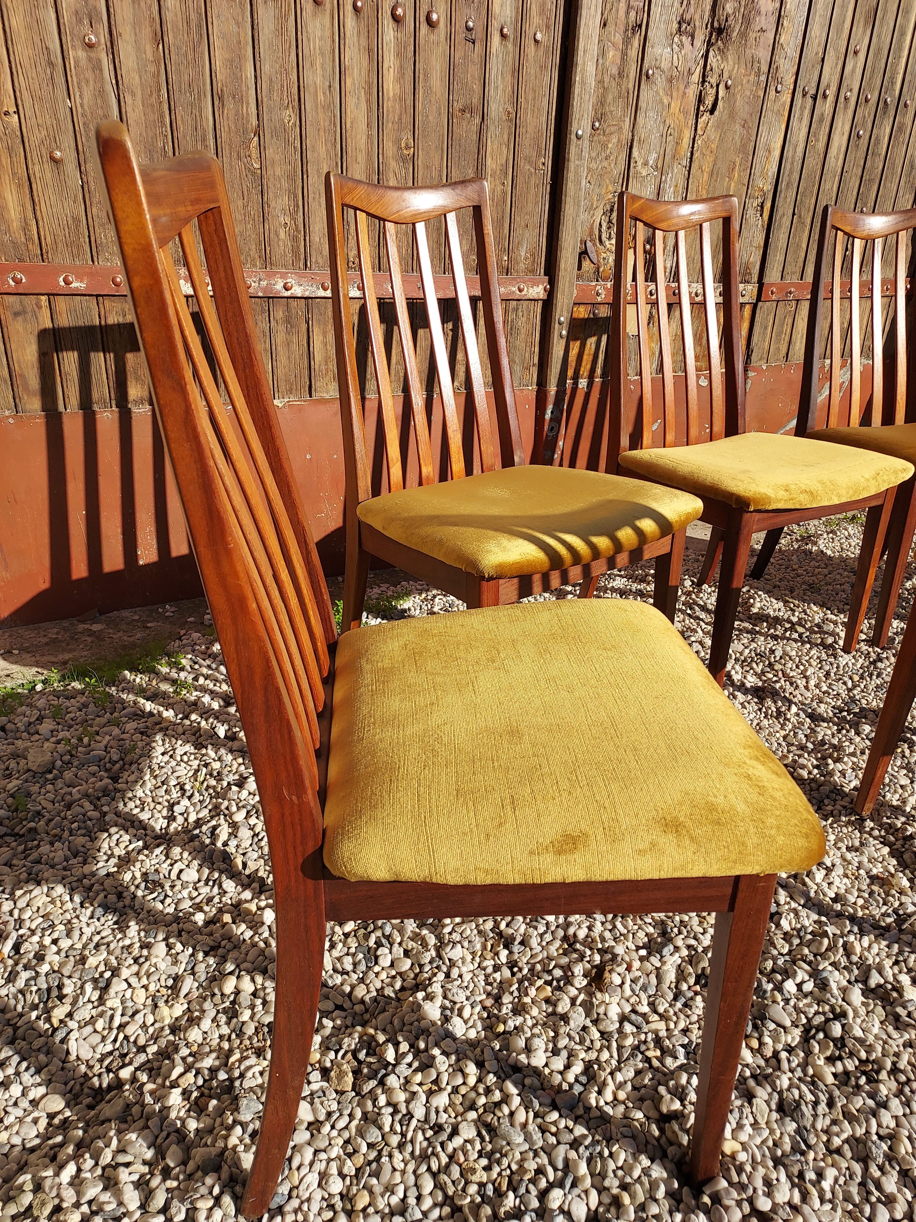 Teak chairs Leslie Dandy