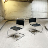 Pair of chair MR10 Mies van der rohe