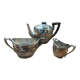 English silver metal tea set