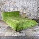 Original Togo velvet bed by Michel Ducaroy for Ligne Roset, 1970s