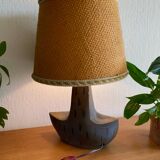 Vintage handcrafted stoneware lamp