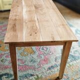 Solid oak farmhouse table 220 X 80 cm