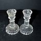 Portieux set of 2 toy molded glass candle holders - bamboo torso torches