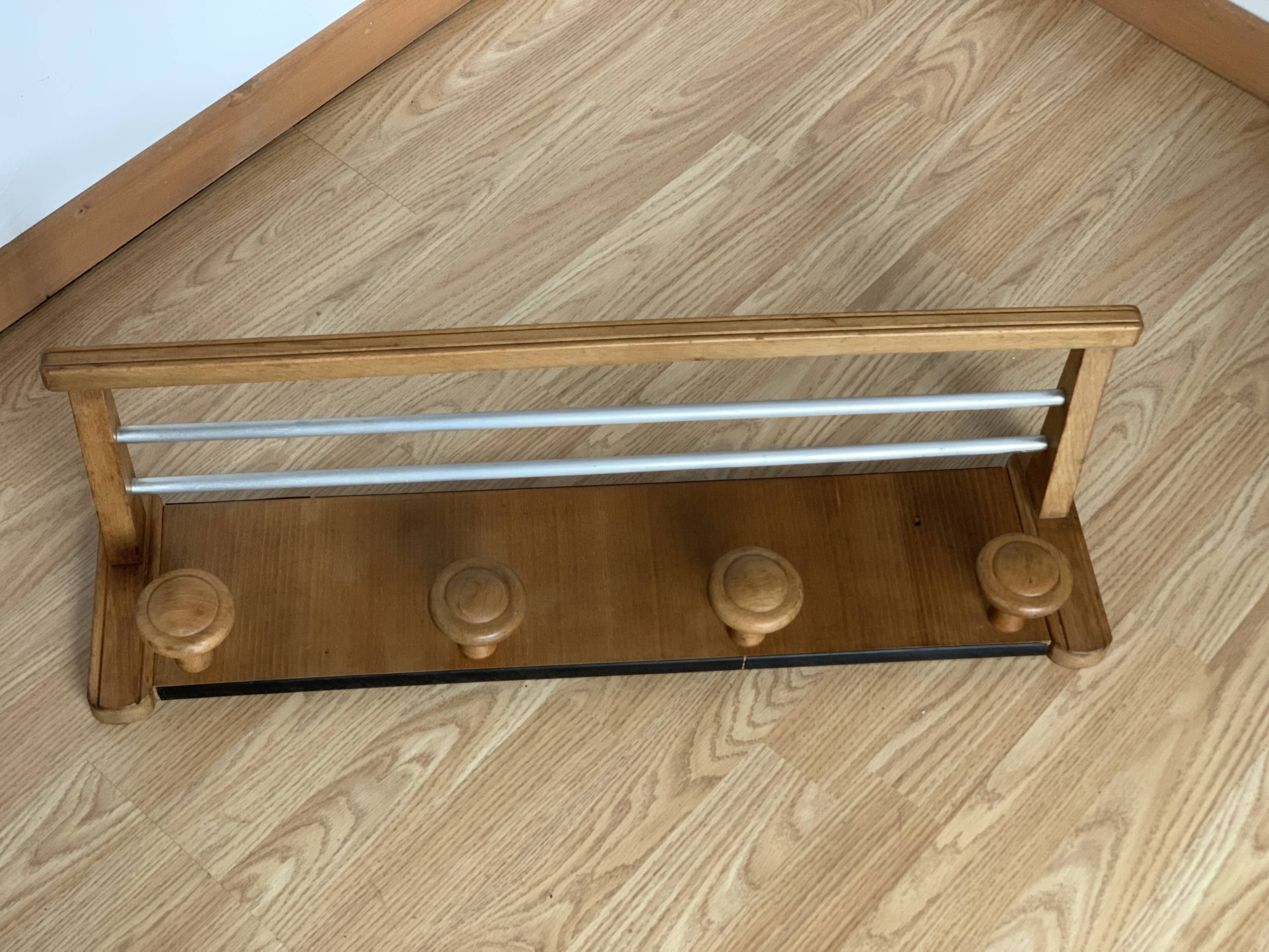 Vintage wall coat rack