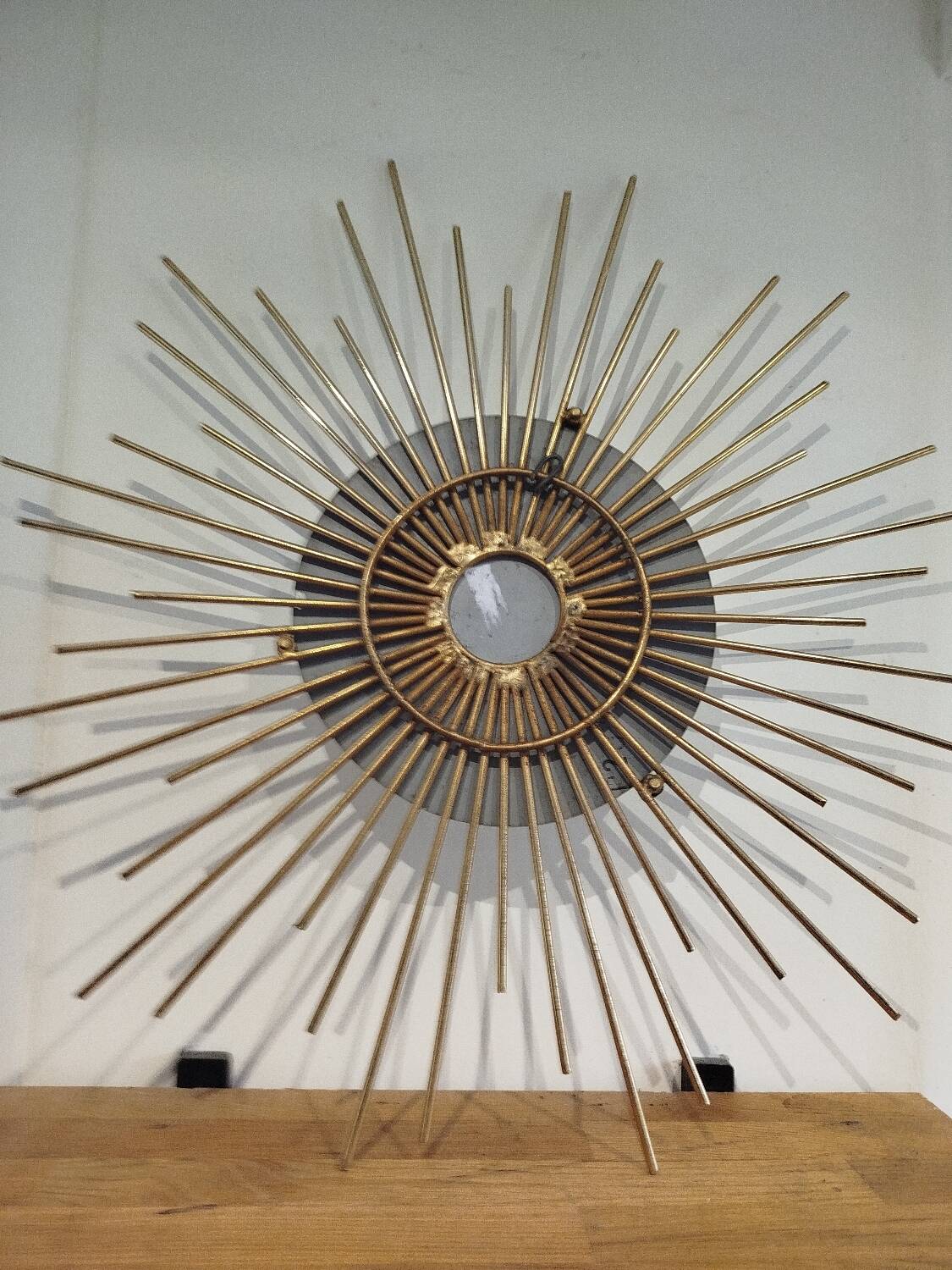 Brass Sun Mirror, 1960s