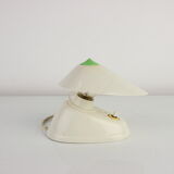 Lampe de table ou murale en bakélite blanche du milieu du siècle, années 1960