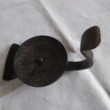 Black metal candle holder