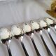 12 Small Silver-Plated Metal Spoons Guildar Silversmith
