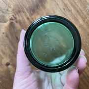 Lot of 5 vintage green glasses - Lesieur et Lever oil
