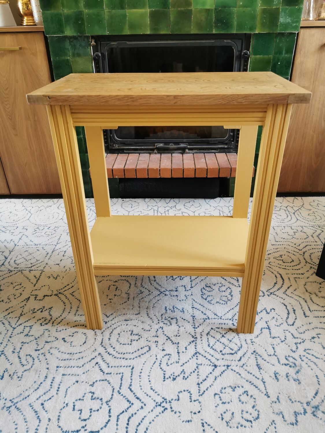 Art Deco pedestal table revamped