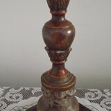 Antique 18th Century Church Altar Candlestick Converted to Table Lamp