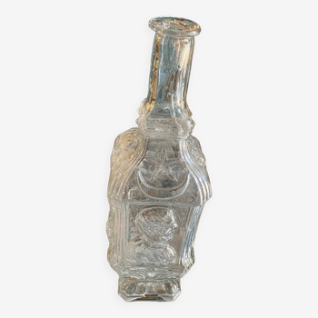 Napoleon III Cast Glass Bottle