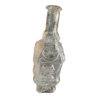 Napoleon III Cast Glass Bottle