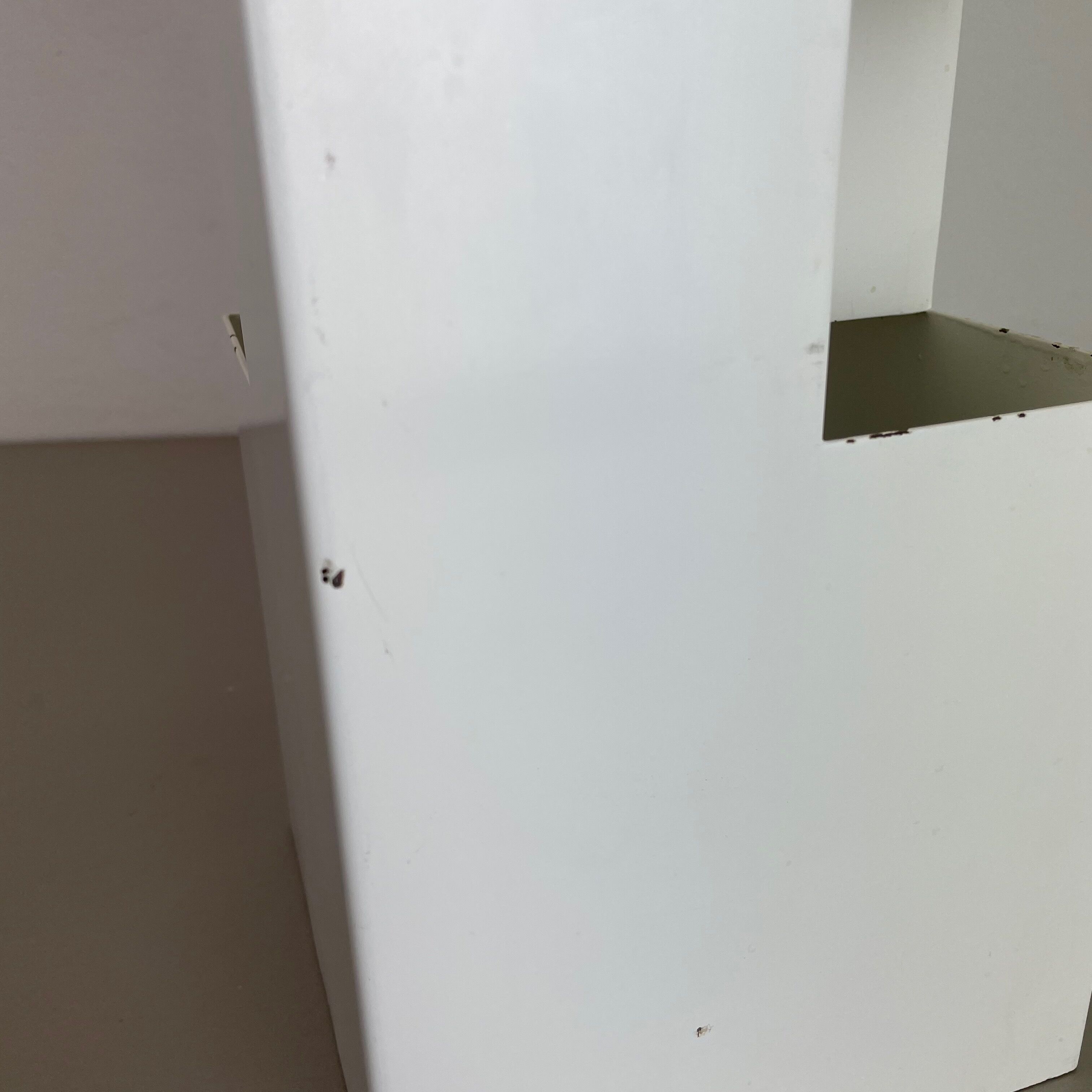 Original Modernist Cubic Pop Art Metal Umbrella Stand, France, 1970s