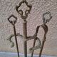 Fireplace accessories and its bronze support